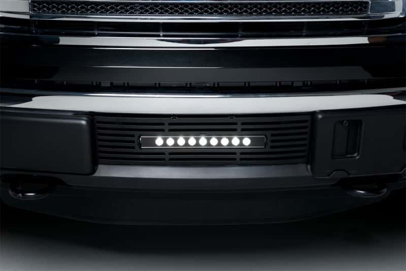 Putco — Putco 11-14 Ford F-150 - EcoBoost Bumper Grille Inserts - Black SS Bar and 10in Luminix Light Bar
BmprValanceGrilleIns - view 5