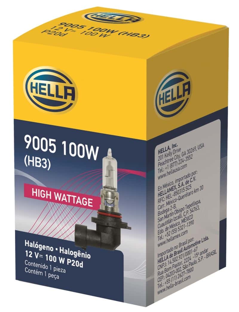 Hella — Hella 9005/HB3 12V 100W P20d T4 Halogen Bulb
9005 100W Hal Bulb - view 6