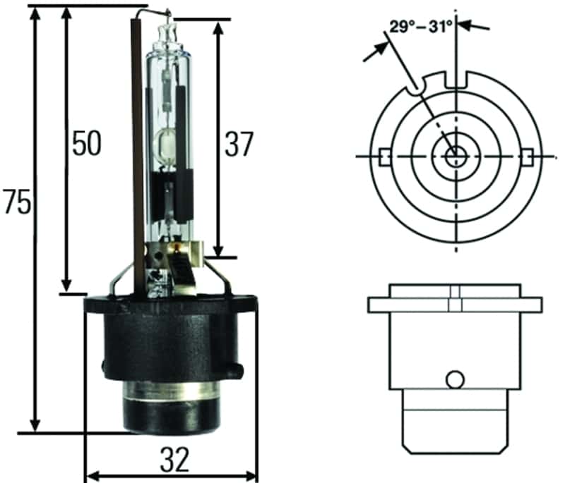 Hella — Hella HID Capsule D2R 12V 35W Bulb
BULB HID CAPSULE D2R - view 11