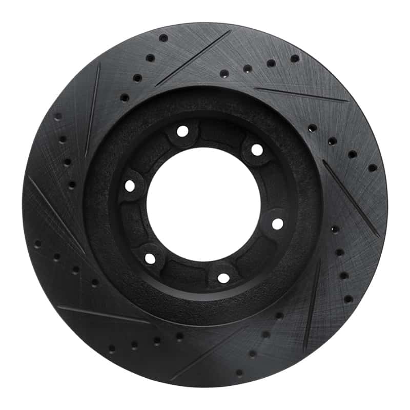 R1 Concepts — R1 93-97 Lexus LX450 Front Right Drilled & Slotted Black Brake Rotor
R1 Brake Rotor Drill - view 5
