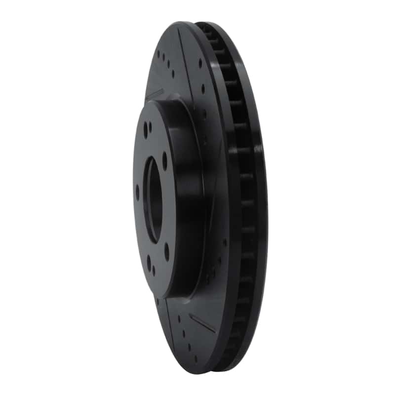 R1 Concepts — R1 00-24 Chrysler SEBRING Front Right Drilled & Slotted Black Brake Rotor
R1 Brake Rotor Drill - view 2