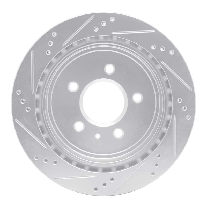 R1 Concepts — R1 03-11 Cadillac CTS Rear Right Drilled & Slotted Silver Brake Rotor
R1 Brake Rotor Drill - view 5