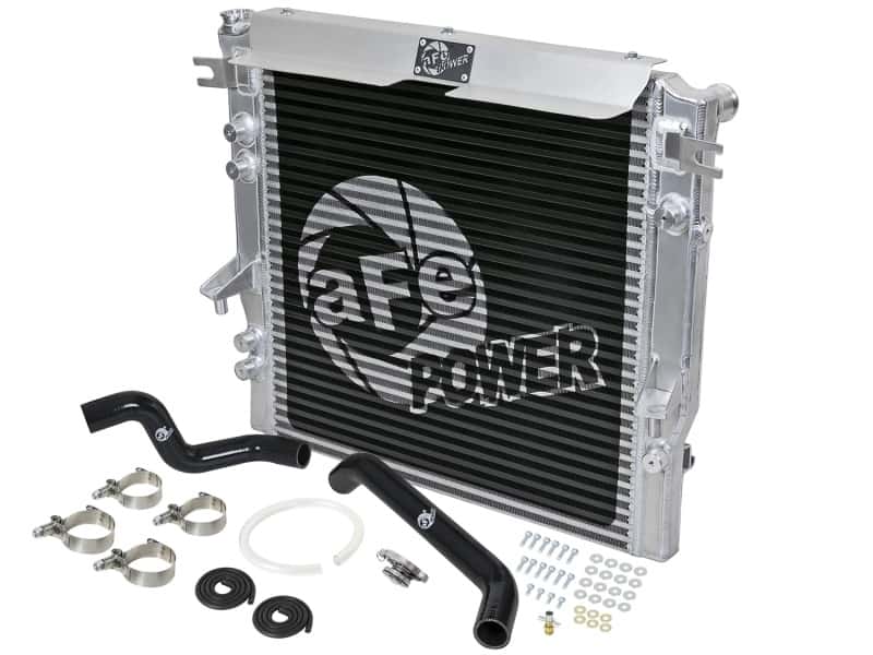 aFe — aFe BladeRunner GT Series Bar and Plate Radiator w/ Black Hoses 07-11 Jeep Wrangler (JK) V6 3.8L
BladeRunner Radiator - view 1