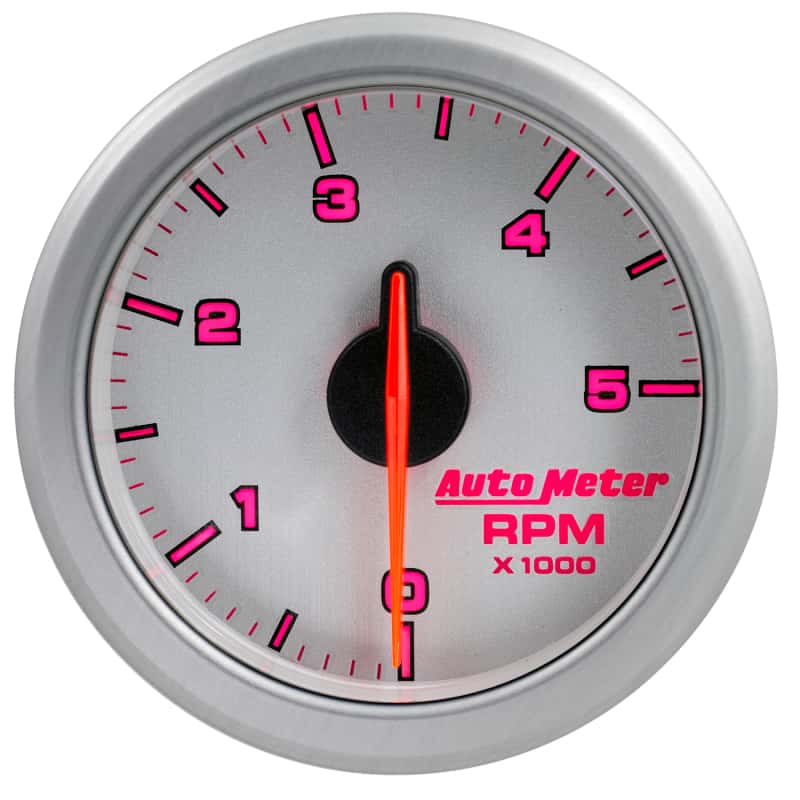 AutoMeter — Autometer Airdrive 2-1/6in Tachometer Gauge 0-5K RPM - Silver
GA 2" 5KRPM ARDRV SL - view 12