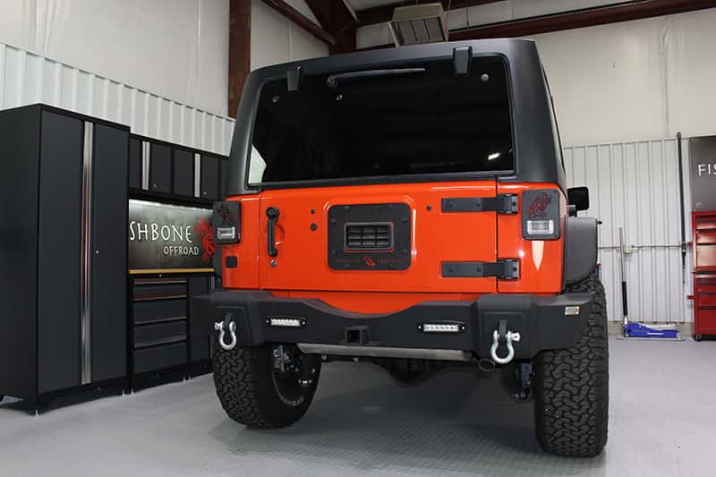 Fishbone Offroad — Fishbone Offroad 07-18 Jeep Wrangler JK - Black Textured Powdercoat Tail Light Covers - view 7
