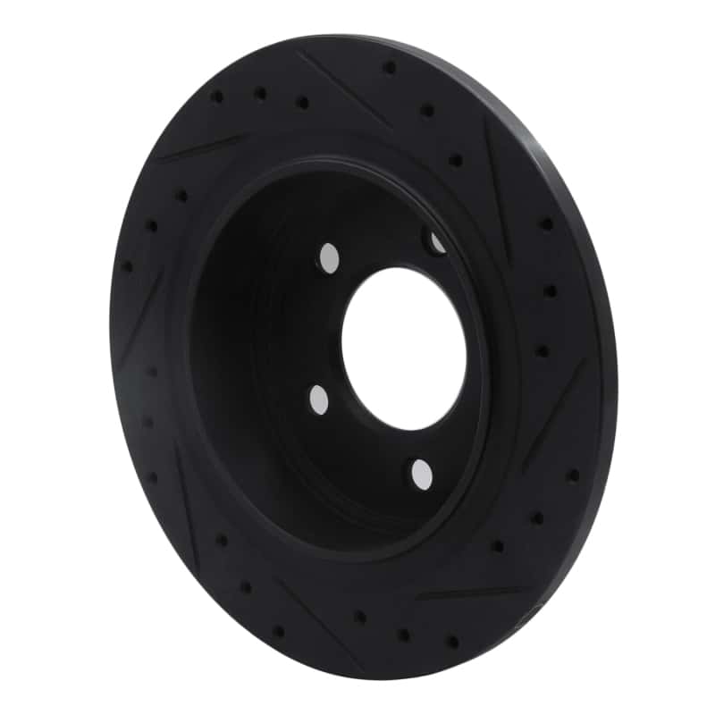 R1 Concepts — R1 04-08 Chrysler Pacifica Rear Left Drilled & Slotted Black Brake Rotor
R1 Brake Rotor Drill - view 4