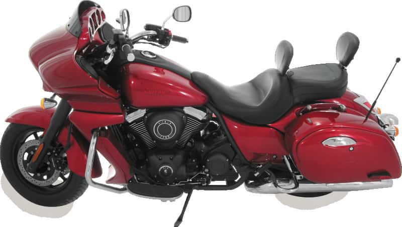 Mustang Motorcycle — Mustang 08-21 Harley FL Touring Harley Saddlebag Lid Covers Diamond Stitch - Black - view 2