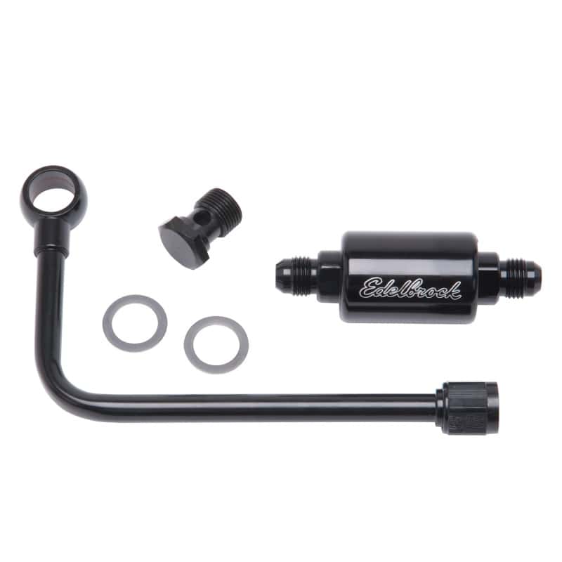 Edelbrock — Edelbrock Fuel Line Kit for Performer And Thunder Series Carburetors Single Feed
KIT PARTS - view 1