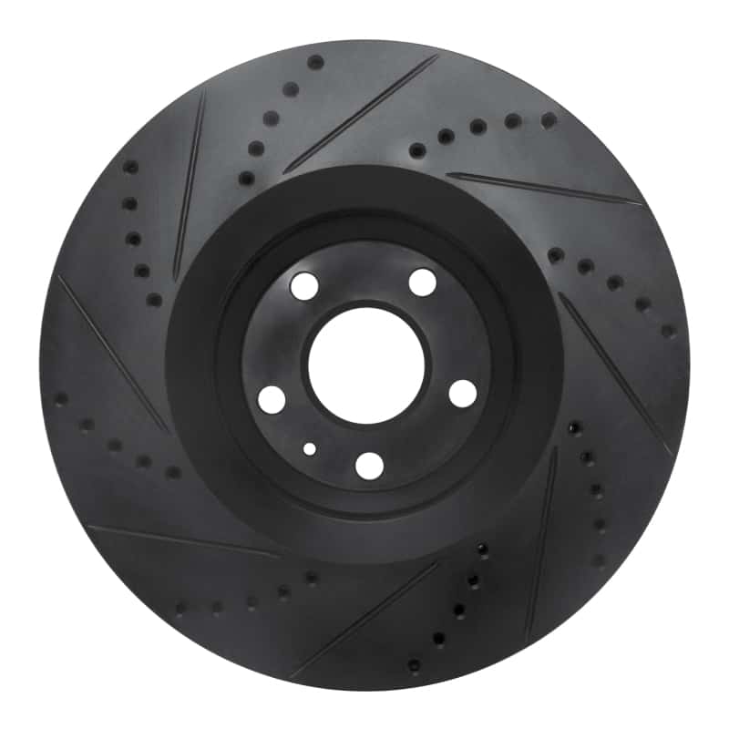 R1 Concepts — R1 08-11 Audi TTS Quattro Front Right Drilled & Slotted Black Brake Rotor
R1 Brake Rotor Drill - view 5