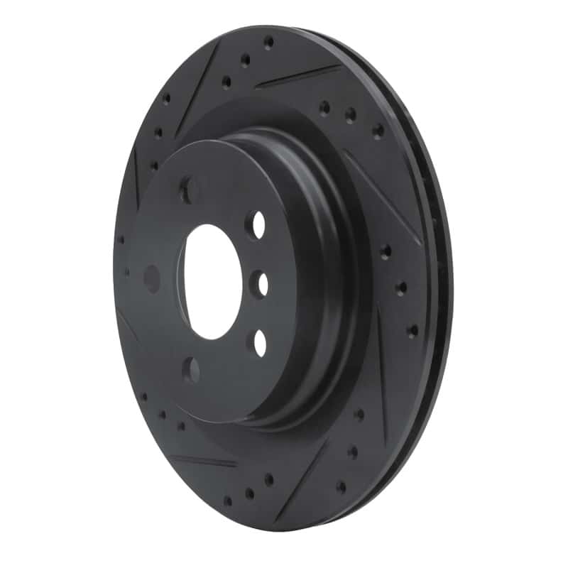 R1 Concepts — R1 16-26 BMW 228I Gran Coupe Rear Left Drilled & Slotted Black Brake Rotor
R1 Brake Rotor Drill - view 2