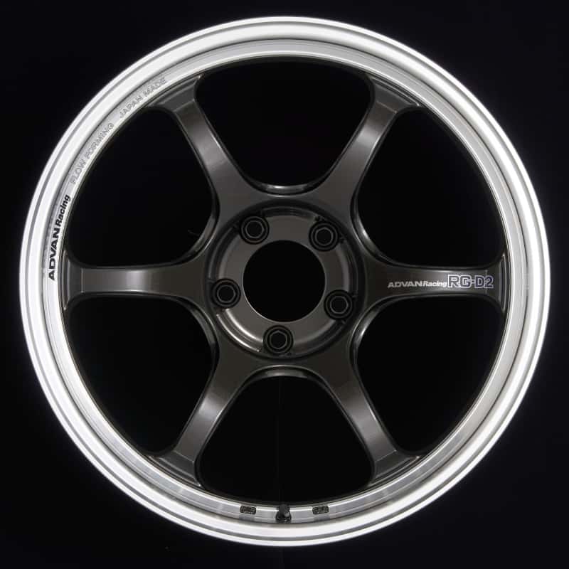 Advan — Advan RG-D2 18x9.5 +45 5x114.3 Machining and Black Gunmetallic Wheel - view 1