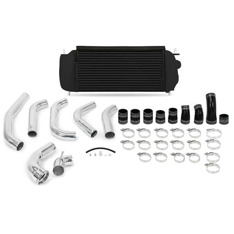 Mishimoto — Mishimoto 15-16 Ford F-150 EcoBoost 3.5L Black Performance Intercooler Kit w/ Polished Pipes - view 1