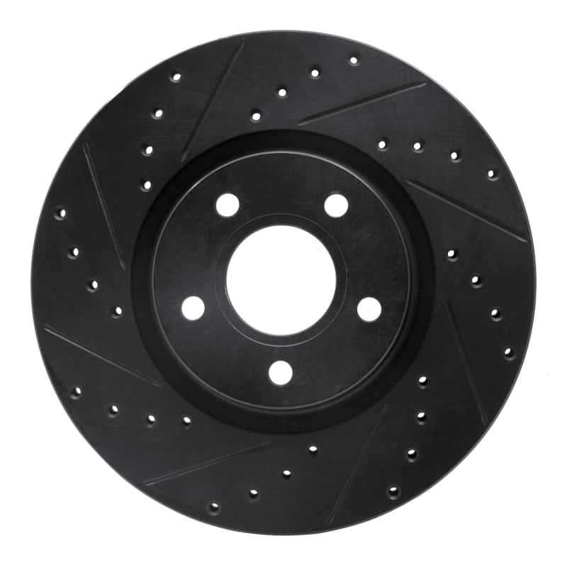R1 Concepts — R1 04-19 Ford C-MAX Front Left Drilled & Slotted Black Brake Rotor
R1 Brake Rotor Drill - view 1