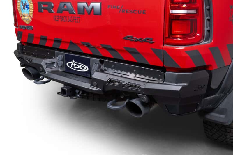 Addictive Desert Designs — Addictive Desert Designs2025 Ram RHO Phantom Rear Bumper - Hammer Black Powder Coat - view 12