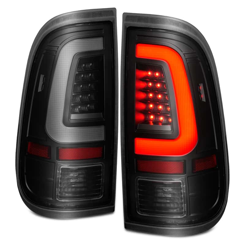 ANZO — ANZO 2008-2016 Ford  F-250  LED Tail w/ Lights Bar Black Housing Smoke Lens
Tail Light Set - view 8