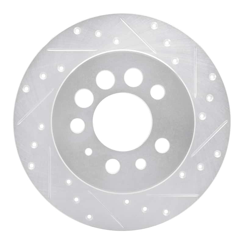 R1 Concepts — R1 1974-1995 Volvo 245 Rear Right Drilled & Slotted Silver Brake Rotor
R1 Brake Rotor Drill - view 1