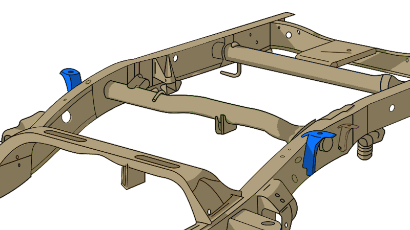 RustBuster — Rust Buster 1999-2006 Chevy & GMC Pick Up Trucks ward Bed Mount RB7316 - view 7