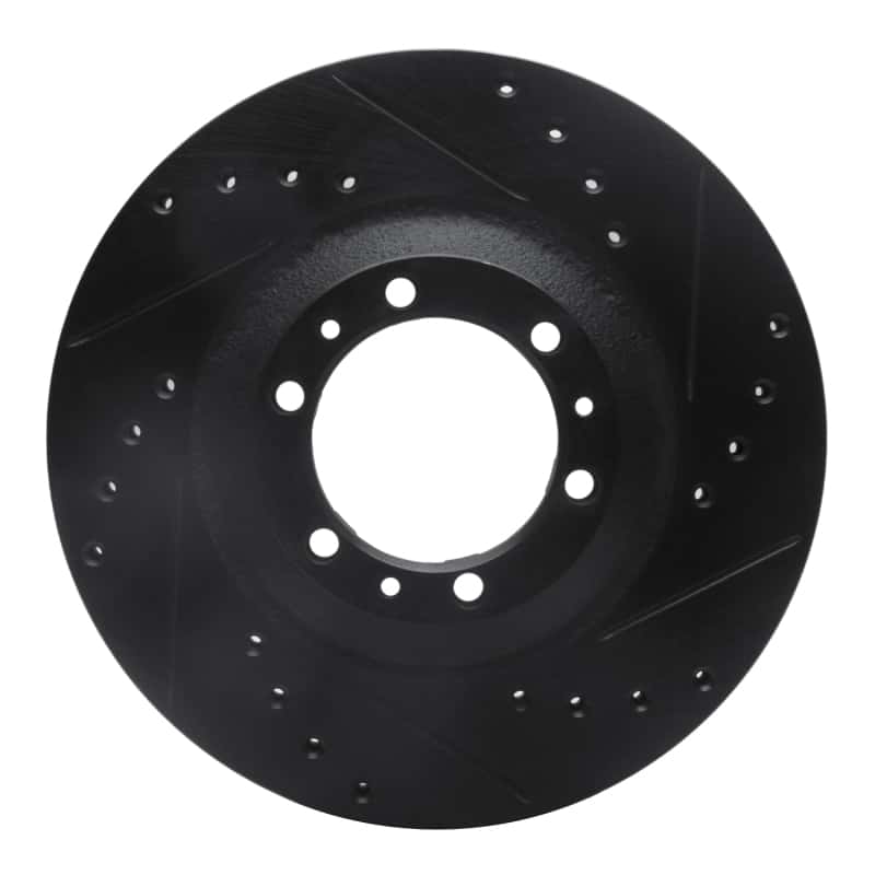 R1 Concepts — R1 92-02 Acura SLX Front Right Drilled & Slotted Black Brake Rotor
R1 Brake Rotor Drill - view 1