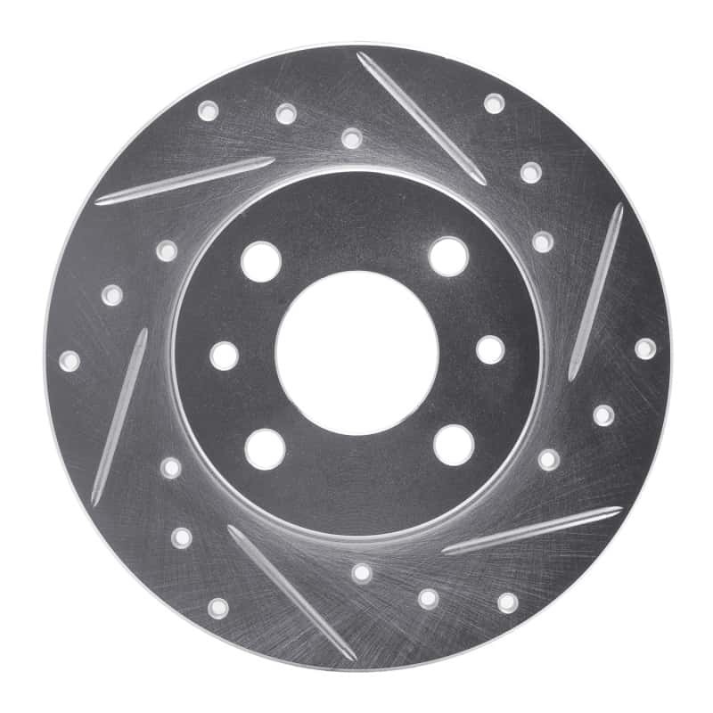 R1 Concepts — R1 2009-2019 Fiat 500 (Mexico) Rear Right Drilled & Slotted Silver Brake Rotor
R1 Brake Rotor Drill - view 1