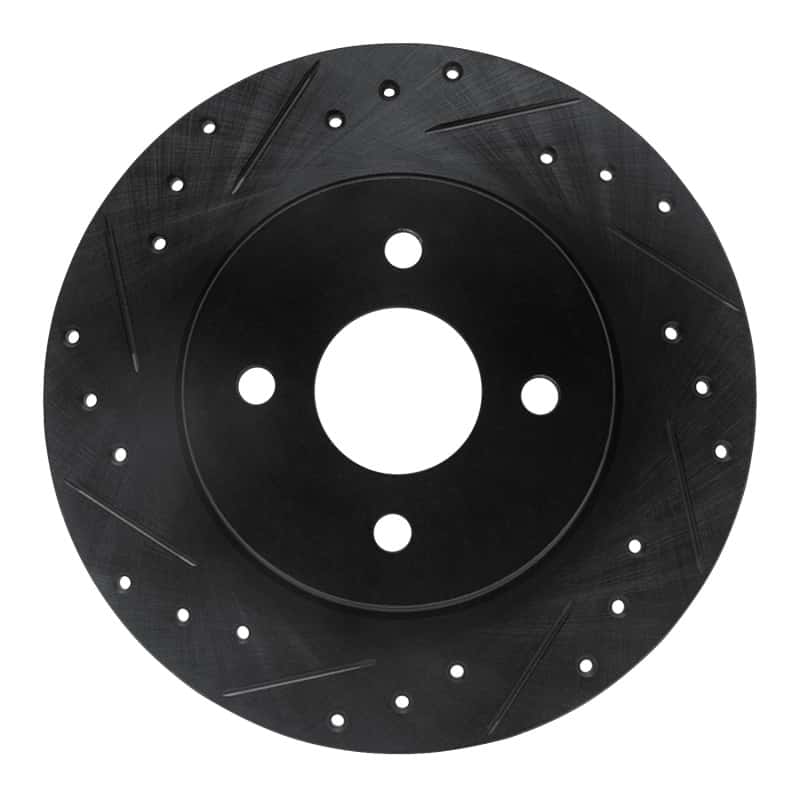 R1 Concepts — R1 02-04 Ford Focus Rear Left Drilled & Slotted Black Brake Rotor
R1 Brake Rotor Drill - view 1