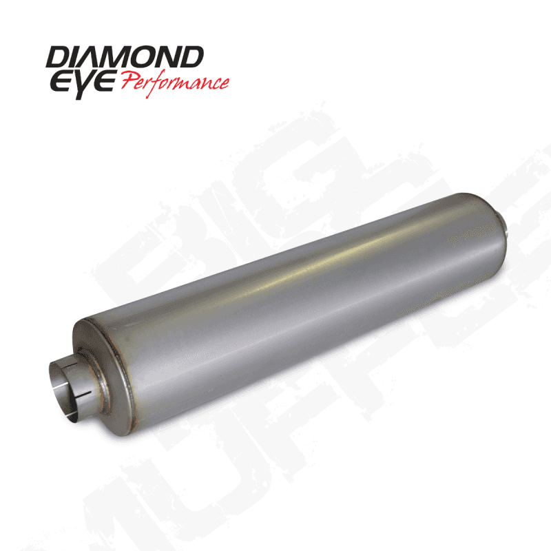 Diamond Eye Performance — Diamond Eye MFLR BIG DOG QUIET TONE 5inID SGL IN/SGL OUT 10inDIA X 45in BODY 51in LENGTH BAFFLED AL
MUFFLER 5in. - view 2