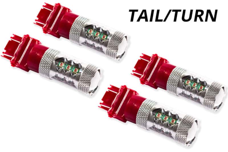 Diode Dynamics — Diode Dynamics 07-13 GMC Sierra 1500 Rear Turn/Tail Light LED 3157 Bulb HP48 LED - Red Set of 4 - view 4