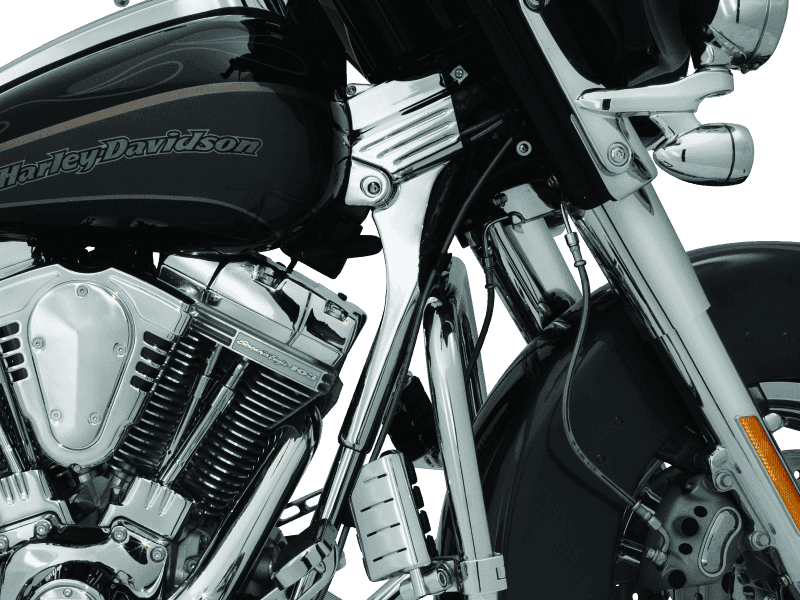 Kuryakyn — Kuryakyn Deluxe Neck Cover Kit 95-05 Touring Models Chrome - view 2