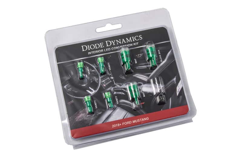 Diode Dynamics — Diode Dynamics Mustang Interior LED Light Kit 18-19 Mustang Stage 1 - Green - view 1