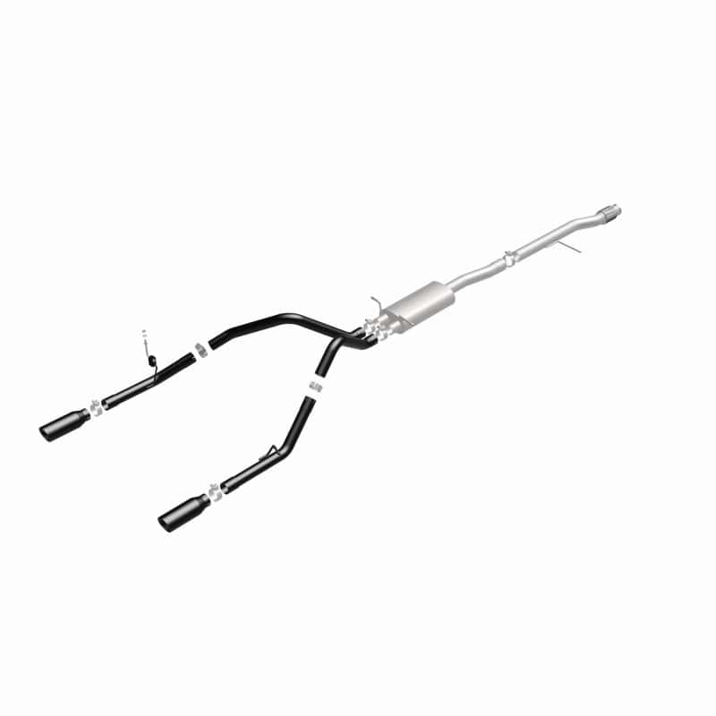Magnaflow — MagnaFlow SYS Cat-Back 4in Black Dual Split Rear Tips 14-15 Chevy Silverado/GMC Sierra 4.3L-5.3L
Cat-Back - view 1