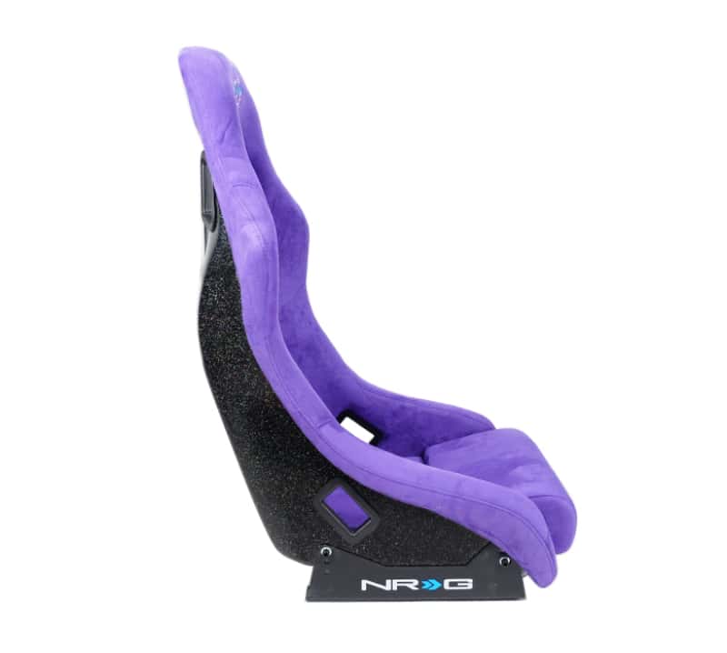 NRG — NRG FRP Bucket Seat PRISMA Edition w/ Pearlized Back Purple Alcantara - Medium - view 3