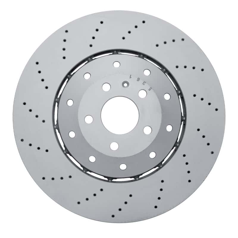 DFC — DFC 14-18 Audi RS7 Front Drilled Hi-Carbon Alloy Geomet Coated Rotor
DFC Brake Rotor - view 1