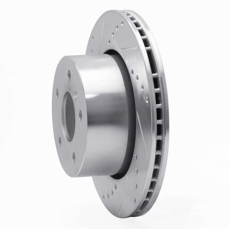 R1 Concepts — R1 99-04 Land Rover Discovery Front Left Drilled & Slotted Silver Brake Rotor
R1 Brake Rotor Drill - view 2