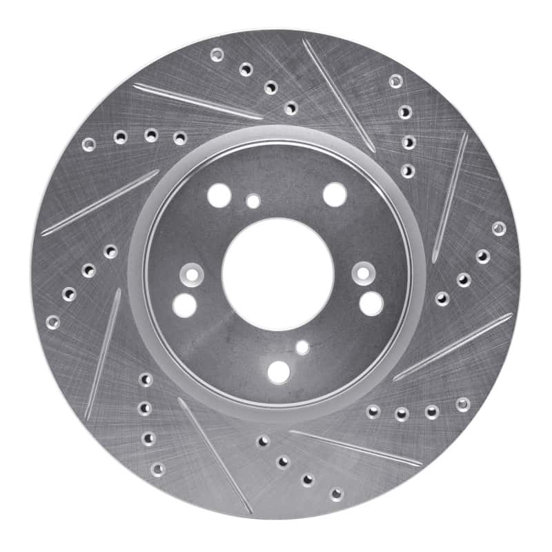 R1 Concepts — R1 13-22 Honda Accord Sedan Front Right Drilled & Slotted Silver Brake Rotor
R1 Brake Rotor Drill - view 1