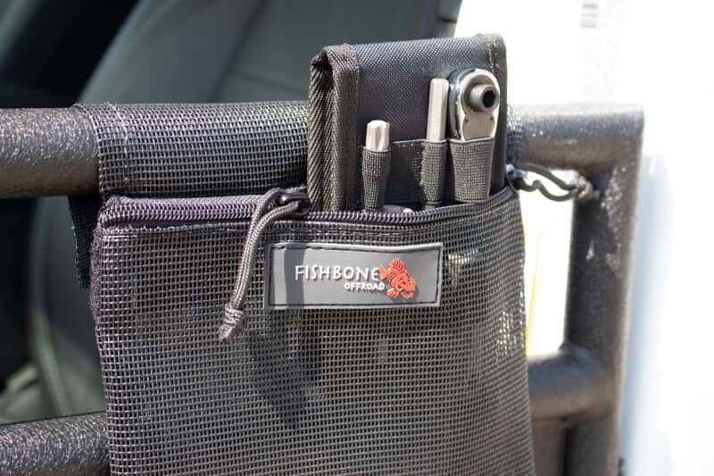 Fishbone Offroad — Fishbone Offroad 2018+ Jeep Wrangler JL 2 Door Tube Door Storage Bag - view 7