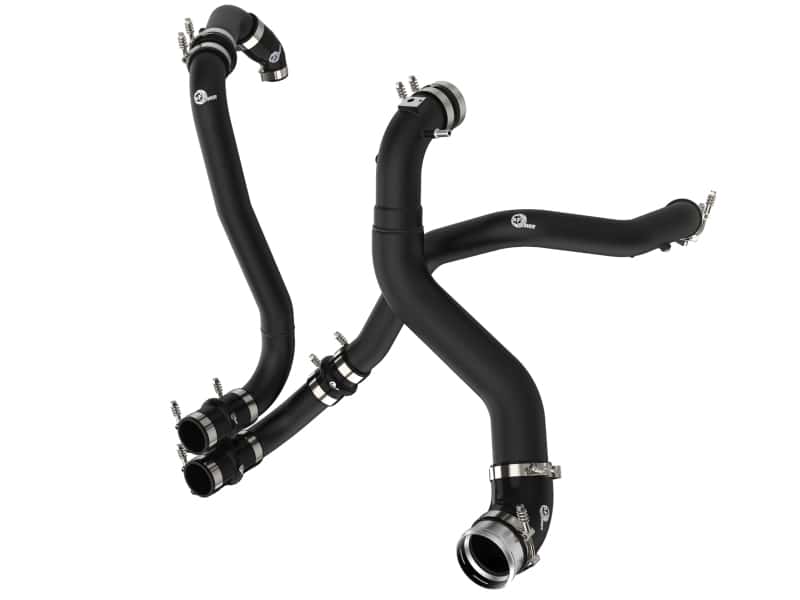 aFe — aFe BladeRunner 21-22 Ford F-150 Ecoboost V6-3.5L(tt) Aluminum Hot and Cold Charge Pipe Kit Black
Charge Pipe Kit - view 1
