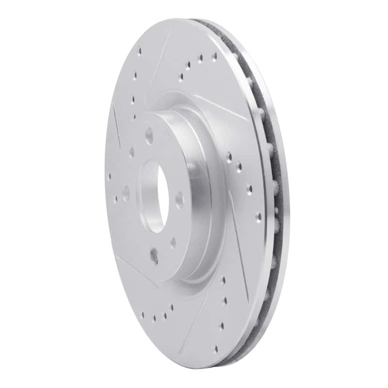 R1 Concepts — R1 2012-2019 Fiat 500 (USA/Canada) Front Left Drilled & Slotted Silver Brake Rotor
R1 Brake Rotor Drill - view 2
