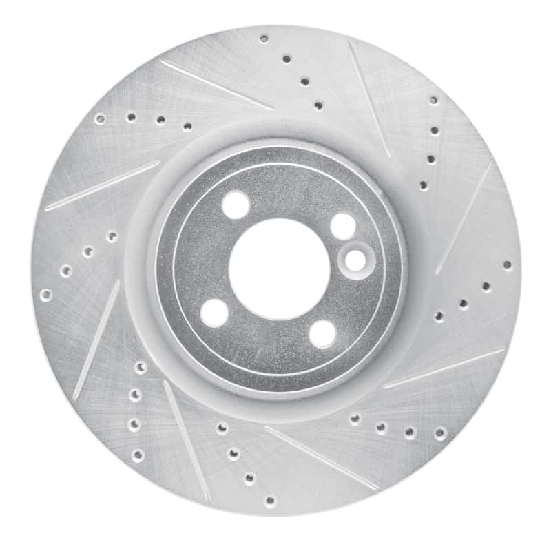 R1 Concepts — R1 13-13 Mini Cooper (Excl Clubman) Front Right Drilled & Slotted Silver Brake Rotor
R1 Brake Rotor Drill - view 1