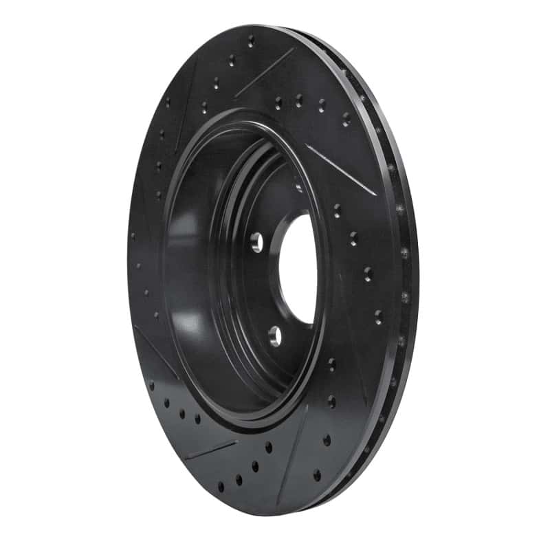 R1 Concepts — R1 04-10 BMW 530I Rear Right Drilled & Slotted Black Brake Rotor
R1 Brake Rotor Drill - view 4
