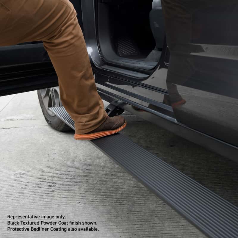 Go Rhino — RealTruck 19-24 Ram 1500 Quad Cab 4dr VoltStep Electric Running Board Kit (No Drill) - Tex. Blk
VoltStep Elec. Board - view 2