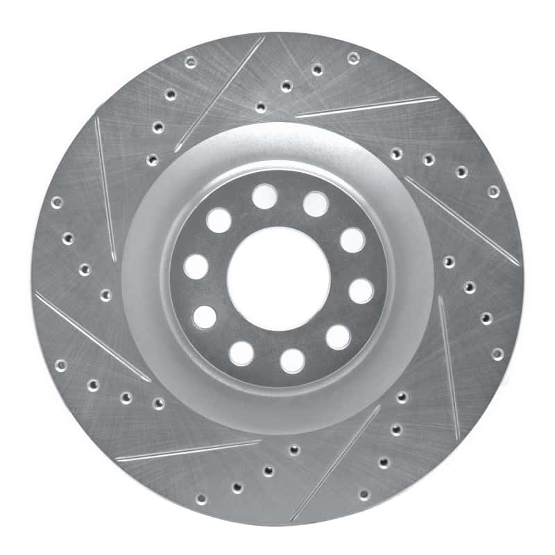 R1 Concepts — R1 01-03 Audi S8 Front Left Drilled & Slotted Silver Brake Rotor
R1 Brake Rotor Drill - view 1