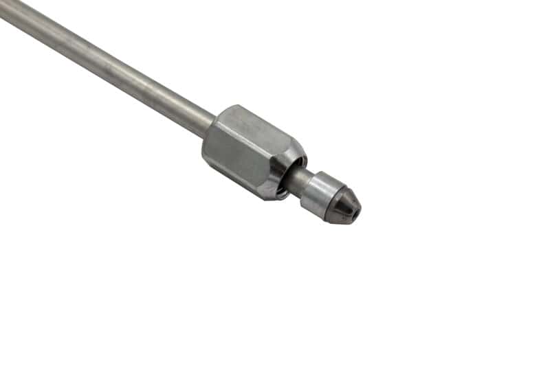 Fleece Performance — Fleece Performance 20in High Pressure Fuel Line (8mm x 3.5mm Line, M14x1.5 Nuts) - view 5