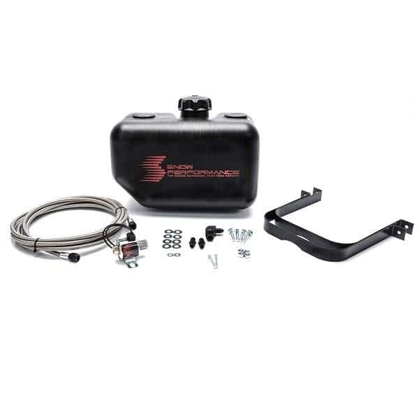 Snow Performance — Snow Performance Water Tank Upgrade 2.5gal Braided SS Line w/Bracket/Solenoid/Hose/Fittings
Tank Upgrade - view 2