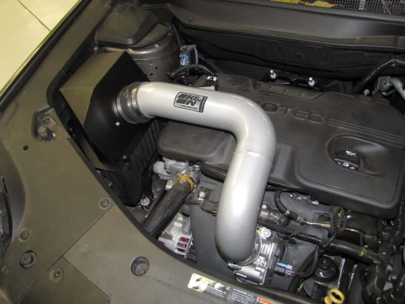 K&N Engineering — K&N 10 GMC Terrain / 10 Chevy Equinox 2.4L-L4 Silver High Flow Performance Kit
Performance Air Inta
Air Intake System - view 5