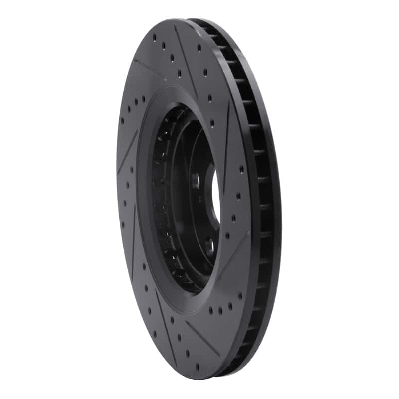 R1 Concepts — R1 08-21 Lexus NX200T Front Left Drilled & Slotted Black Brake Rotor
R1 Brake Rotor Drill - view 4
