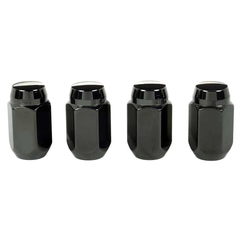 McGard — McGard Hex Lug Nut (Cone Seat) M12X1.5 / 13/16 Hex / 1.5in. Length (4-pack) - Black - view 1