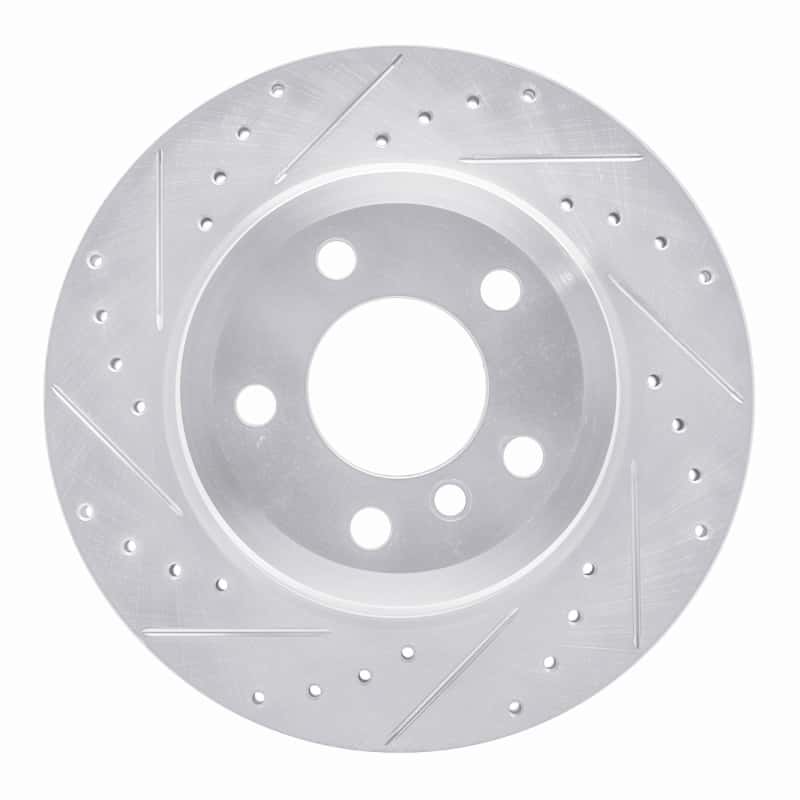 R1 Concepts — R1 07-19 BMW X6 Rear Left Drilled & Slotted Silver Brake Rotor
R1 Brake Rotor Drill - view 1