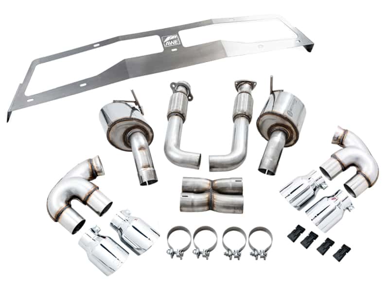 AWE Tuning — AWE Tuning 2020 Chevrolet Corvette (C8) Touring Edition Exhaust - Quad Chrome Silver Tips
Touring Exhaust - view 6