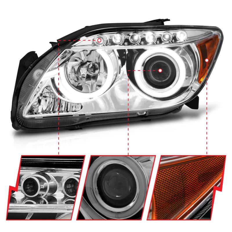 ANZO — ANZO 2005-2010 Scion Tc Projector Headlights w/ Halo Chrome (CCFL)
Head Light Set
HdLtSet - view 9