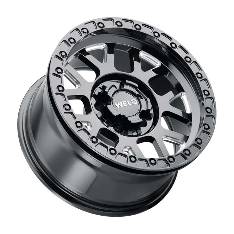Weld — Weld Off-Road W902 17X10 Cinch Beadlock 5X127 5X139.7 ET-24 BS4.50 Gloss BLK MIL / BLK Ring 87.1 - view 2