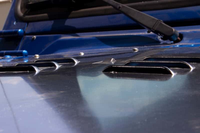 Fishbone Offroad — Fishbone Offroad 97-02 Jeep Wrangler TJ Hood Louver Raw Unpainted - view 8